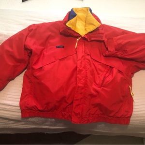 Vintage 90s Columbia Whirlibird Multicolor Puffer Bomber 3-in-1 Ski Jacket Sz L